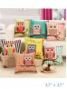 Owl Print Cushion & Filler